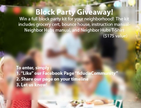 block party giveaway copy